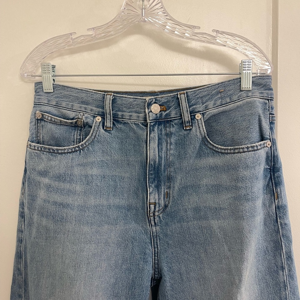 Madewell 90s Straight Blue Jeans Distressed 29 Classic Spring Retro